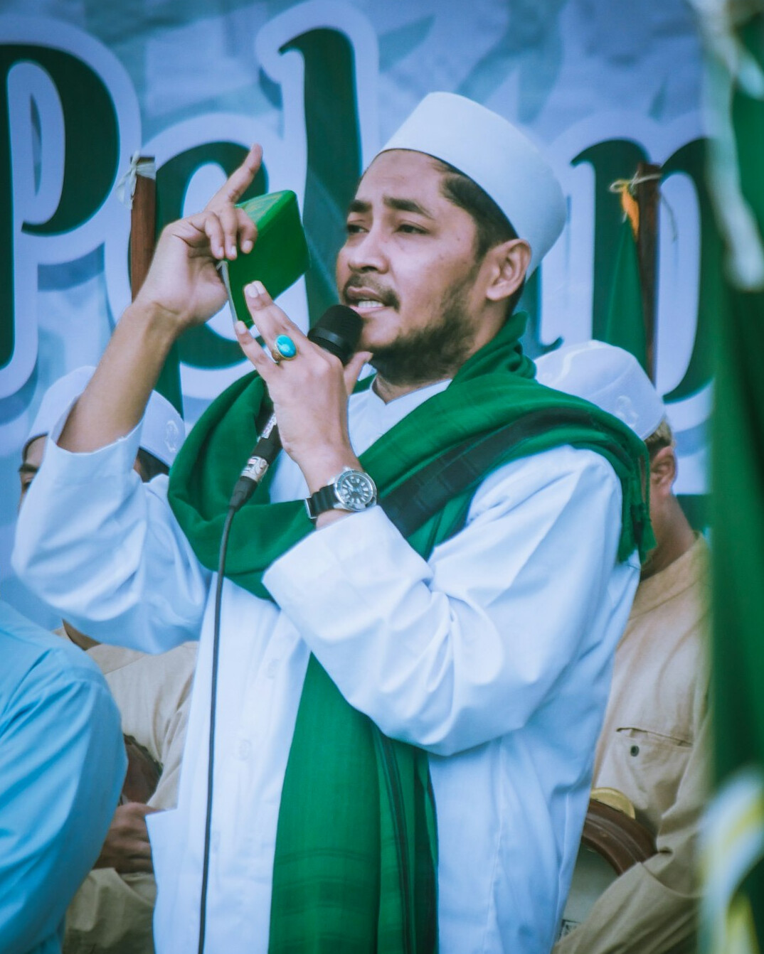 politician giving speech